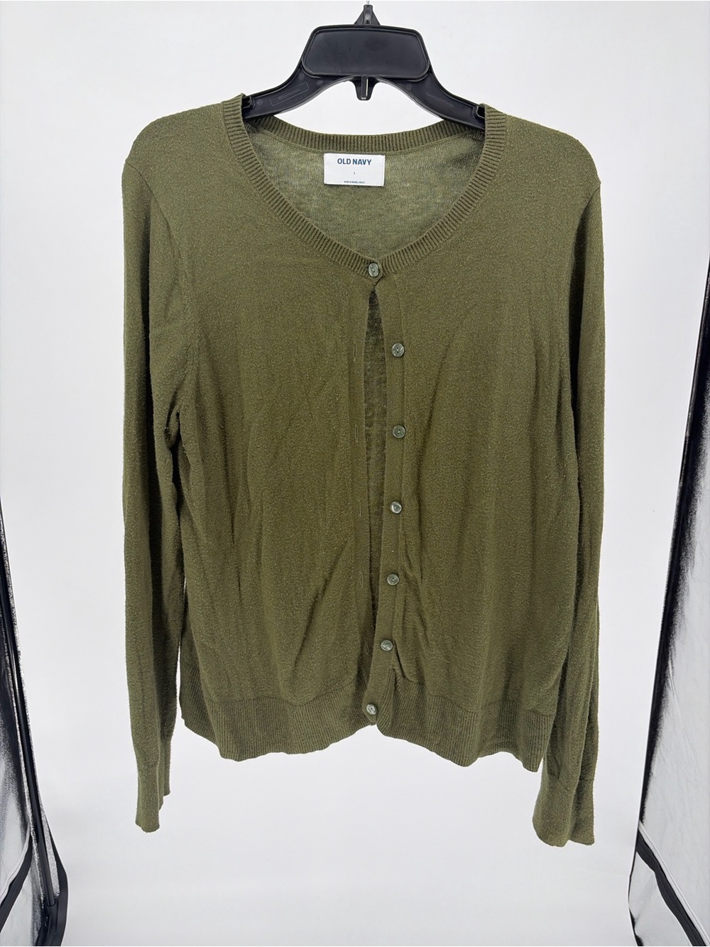 Old Navy Olive Green Button-Front Women's Cardigan